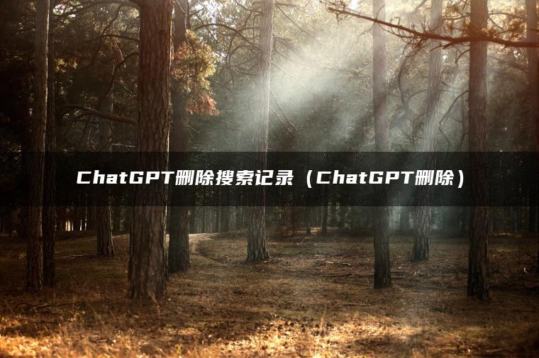 ChatGPT删除搜索记录（ChatGPT删除）